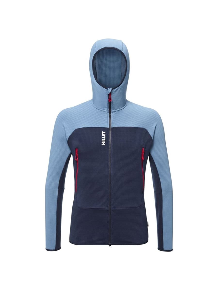 Bluza męska MILLET Fusion Grid Hoodie niebieska XL