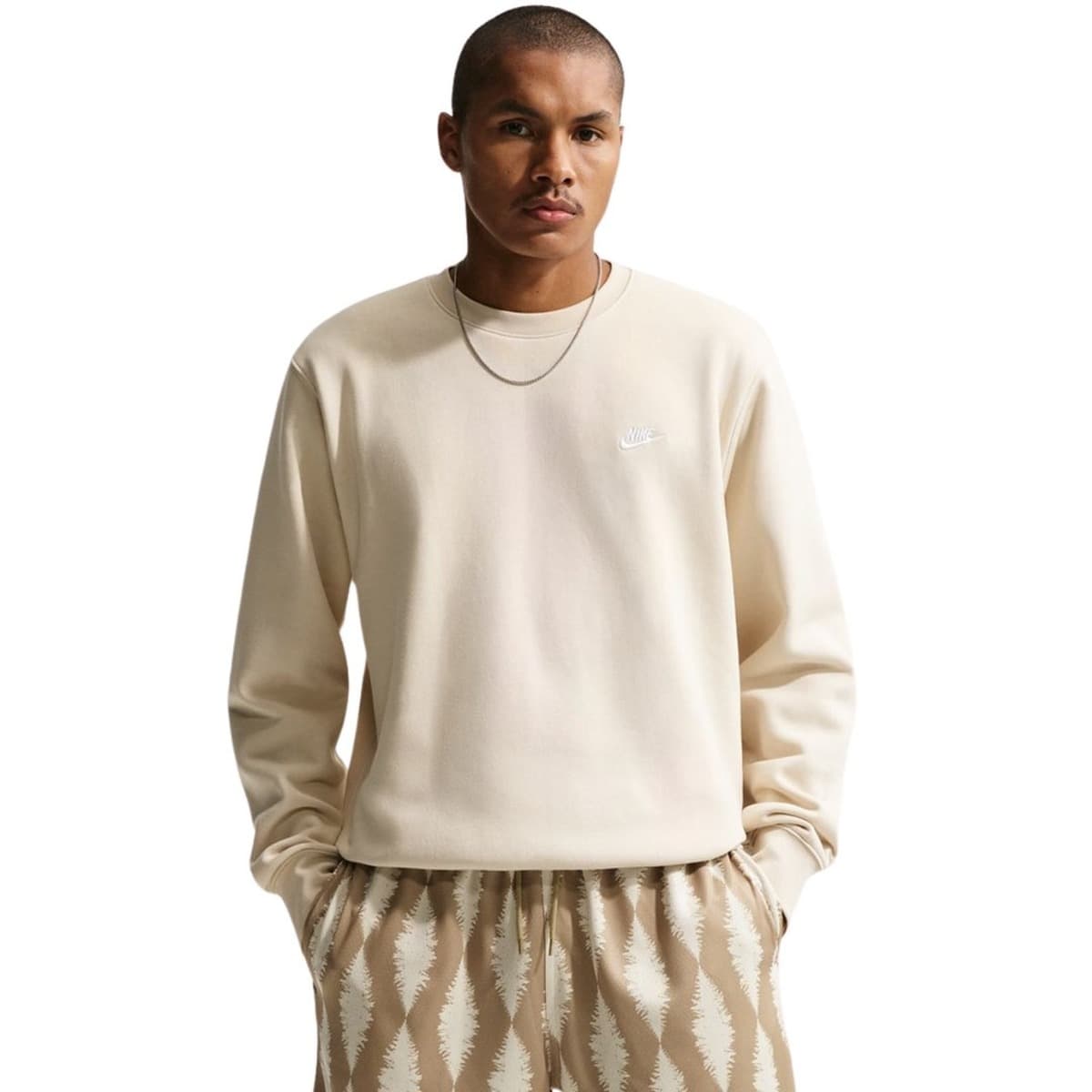 Bluza męska Nike Club BB kremowa rozmiar S (FN3886)