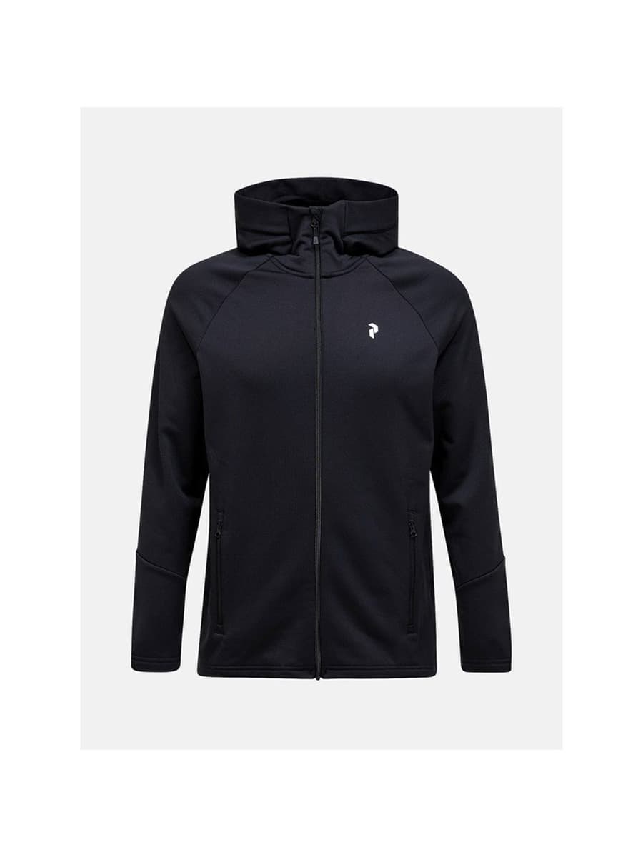 Bluza męska PEAK PERFORMANCE Rider Essentials Zip Hood czarna - Rozmiar M