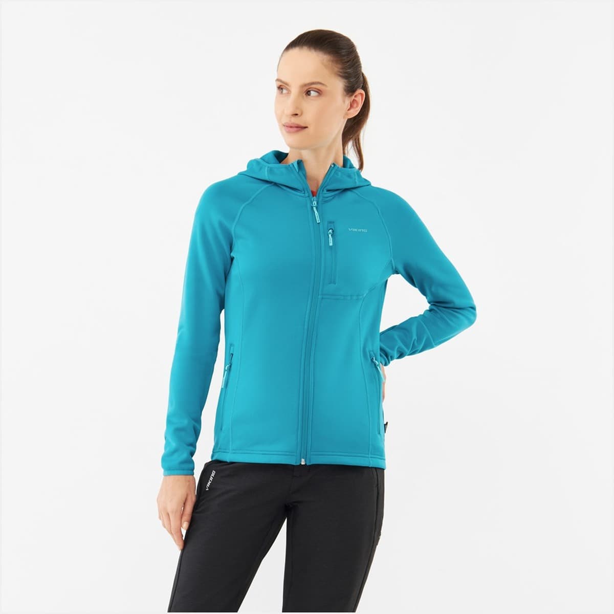 Bluza rozpinana damska Viking Jukon Hoodie Polartec - grass green, rozmiar S