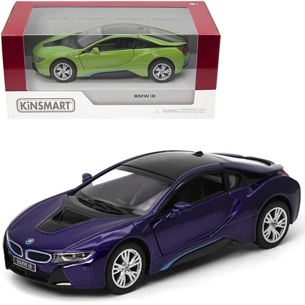 BMW I8 model metalowy w skali 1:36 mix kolorów