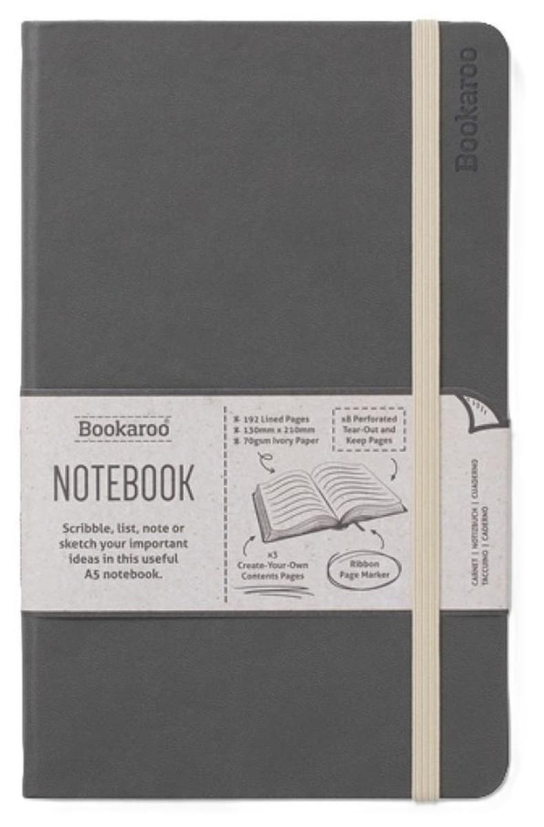 Bookaroo Notatnik Journal A5 szary