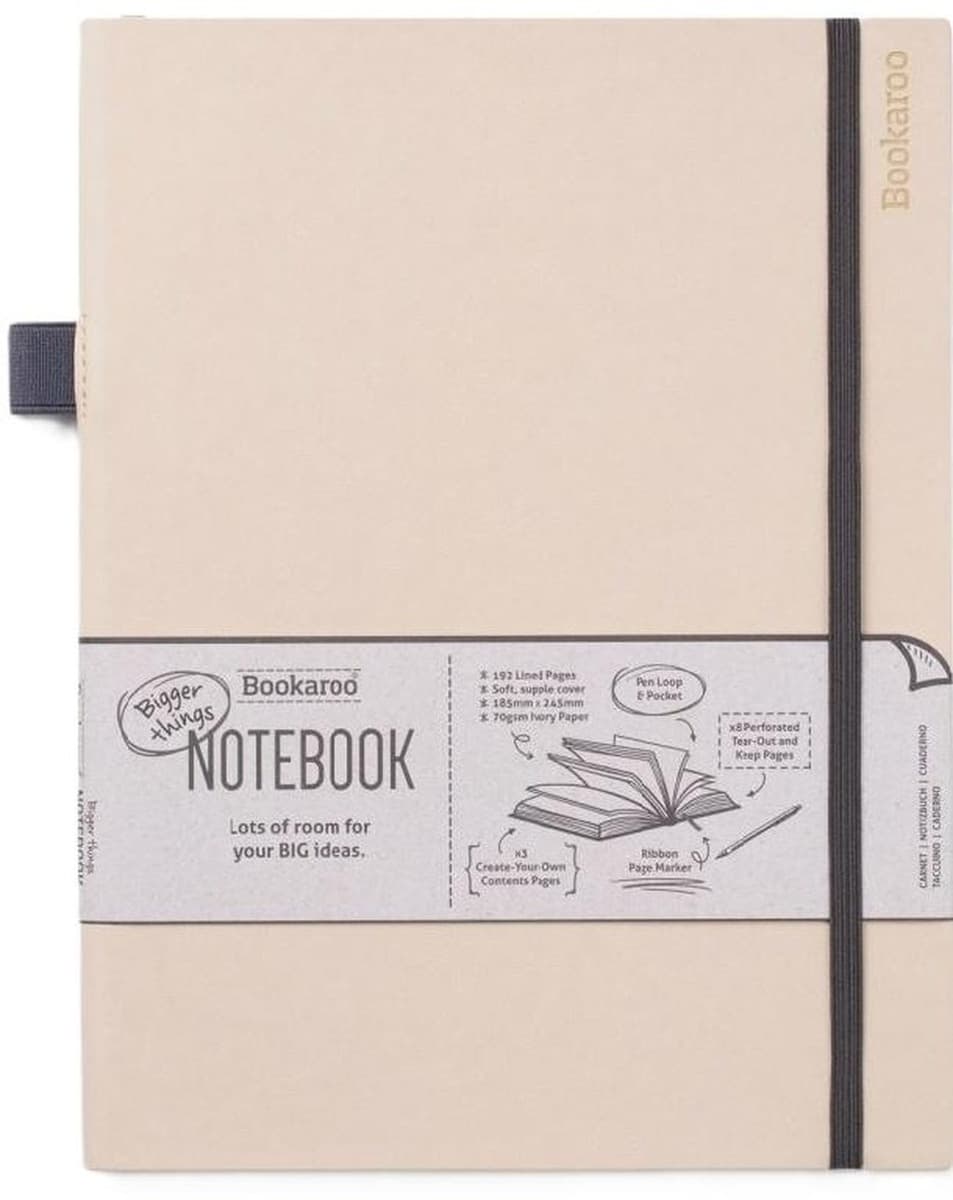 Bookaroo Notatnik Journal duży kremowy