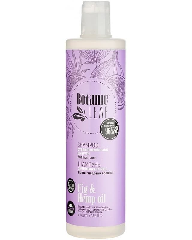 BOTANIC LEAF Szampon przeciw wypadaniu włosów Wzmocnienie i wzrost, 400 ml