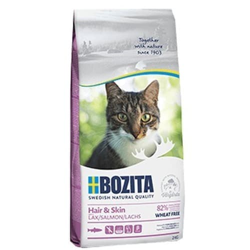Bozita Hair & Skin Wheat Free Salmon - sucha karma dla kotów - 2 kg