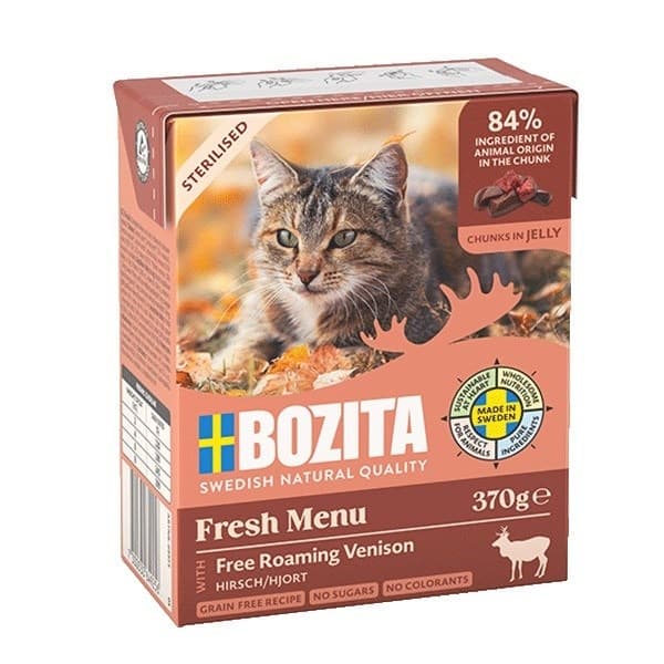 Bozita Sterylised karma dla kota z dziczyzną w galarecie 370g