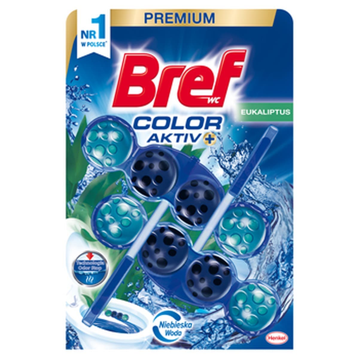 Bref Blue Activ Kostka WC Eukaliptus 2 x 50 g