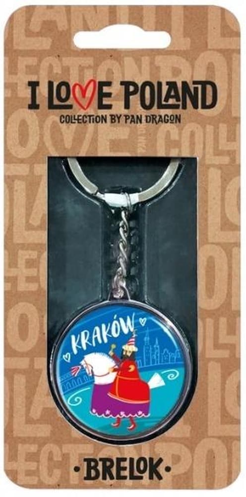 Brelok pamiątkowy I love Poland Kraków