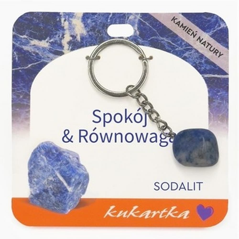Brelok z kamieni naturalnych Spokój i Równowaga sodalit