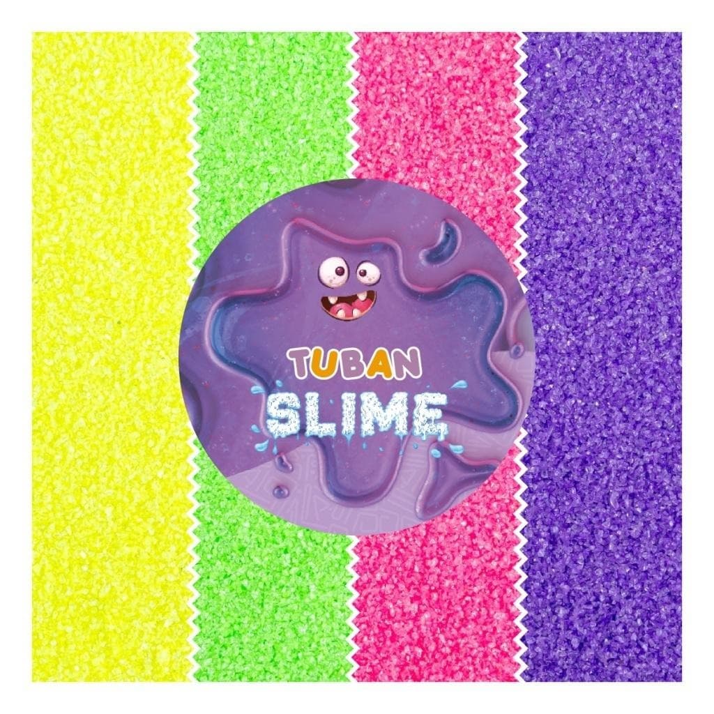 Brokat mineralny do slime - 4 kolory Tuban 32g