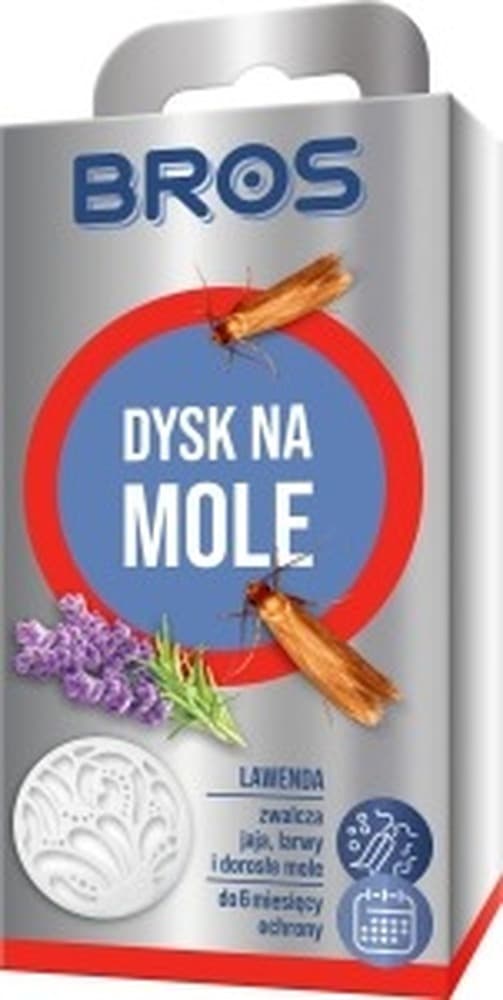 BROS Dysk na mole lawendowy ochrona odzieży 6 miesięcy
