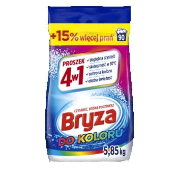 Bryza Proszek do prania Kolorów, 5,85 kg 90 prań