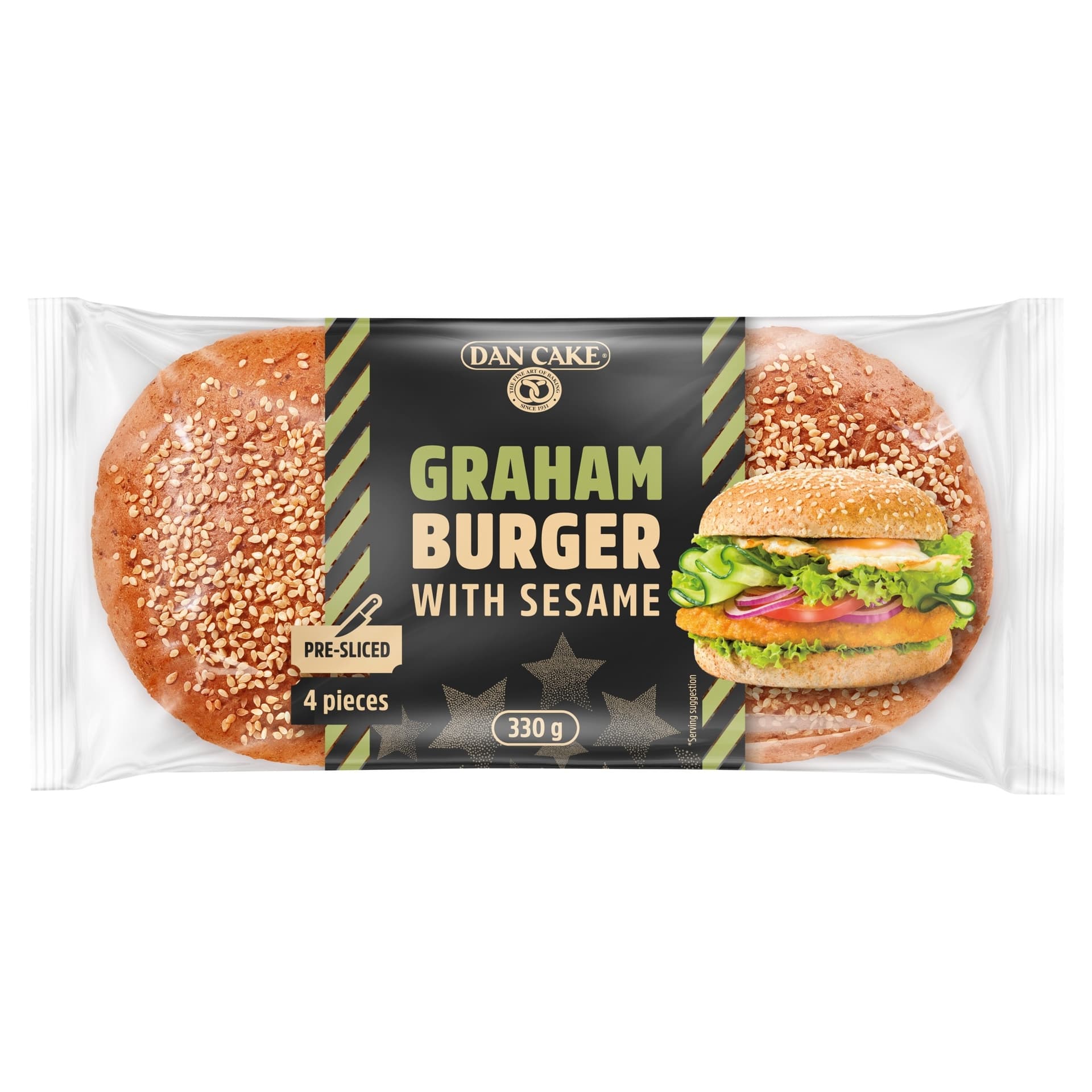 Bułka do hamburgerów z sezamem 80 g