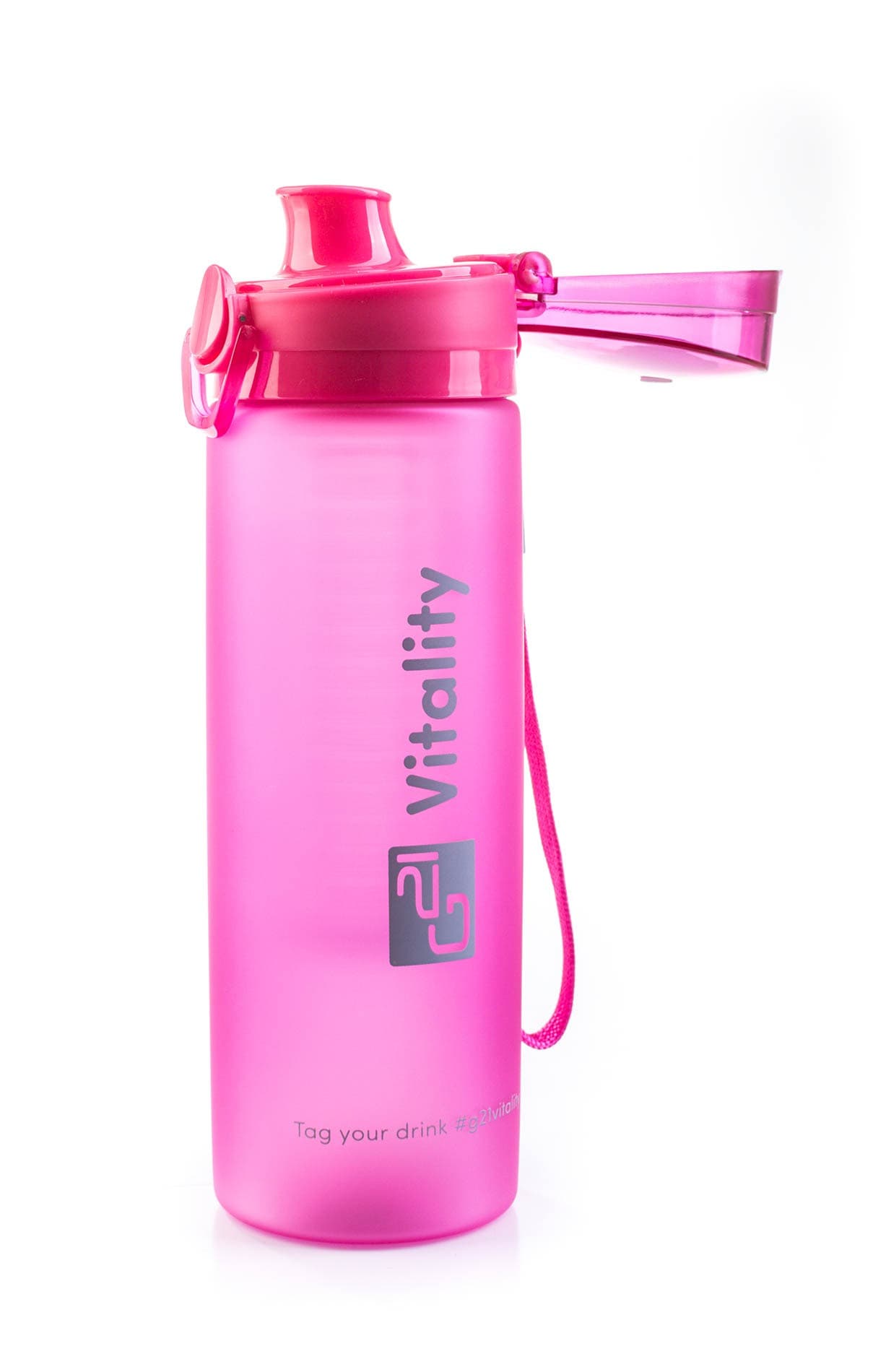Butelka G21 na smoothie/sok, 600 ml, różowy mat