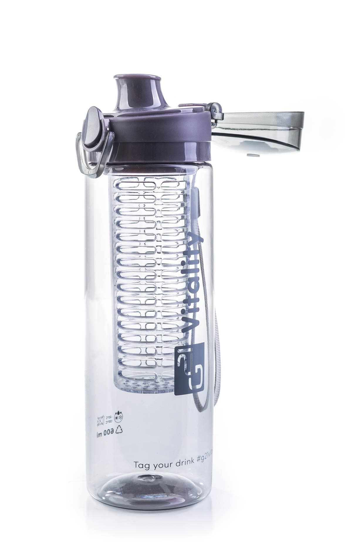 Butelka G21 na smoothie/sok, 600 ml, szary