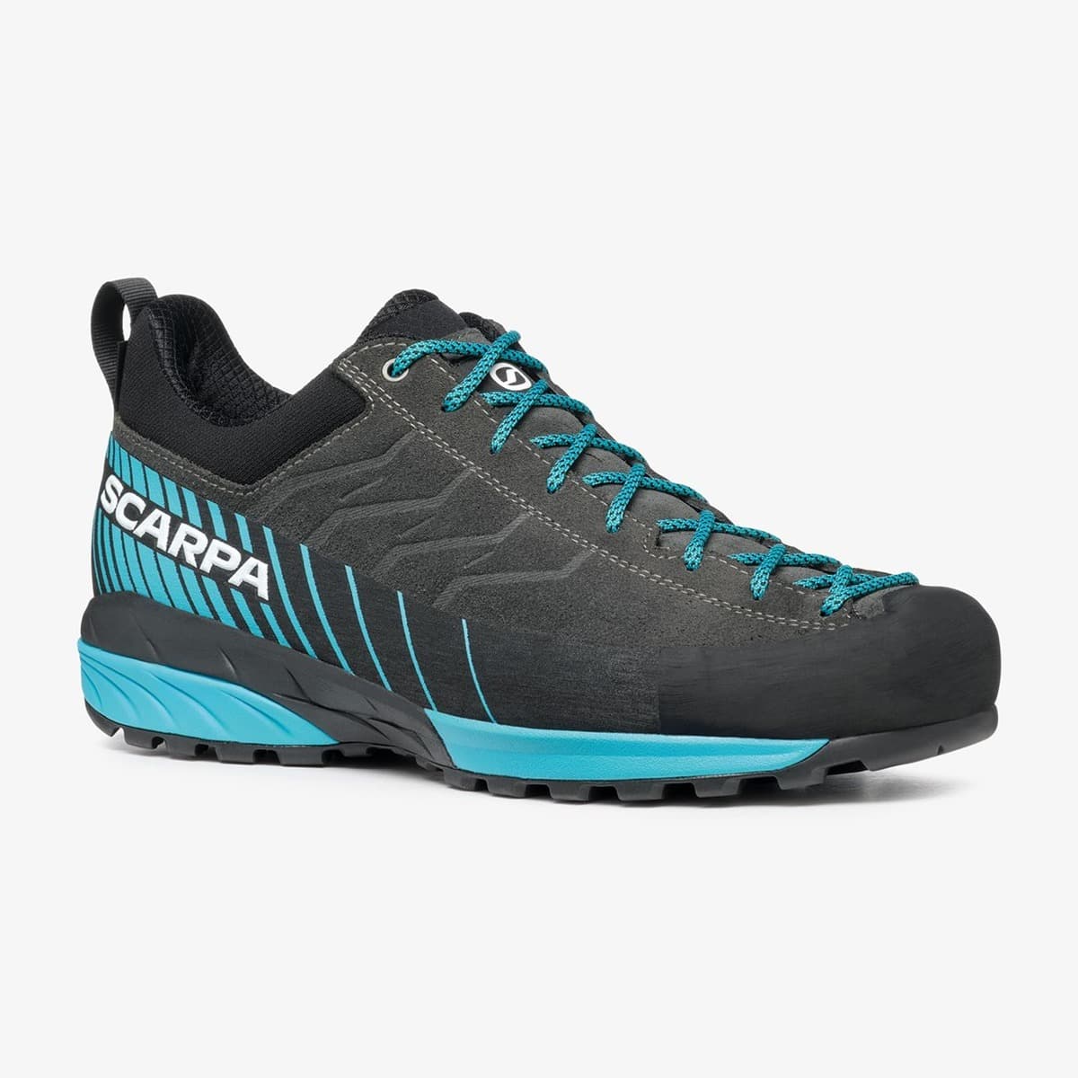 Buty SCARPA Mescalito GTX - męskie, trekkingowe, kolor Shark/Azure, rozmiar 44