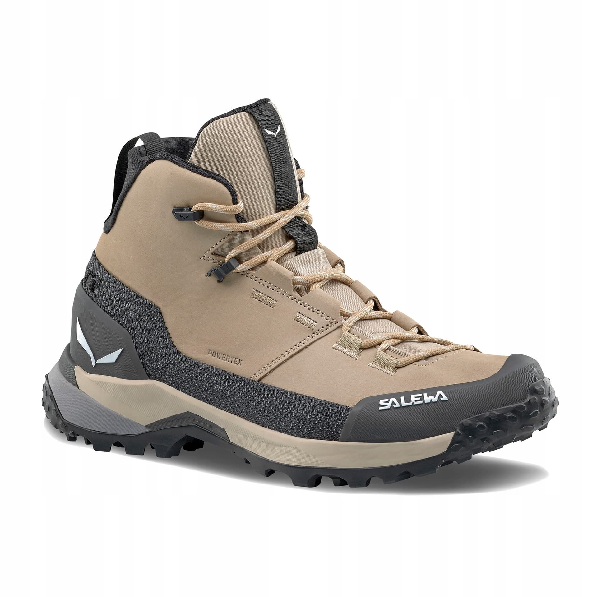 Buty trekkingowe damskie Salewa Puez Leather Mid PTX Quicksand/Onyx