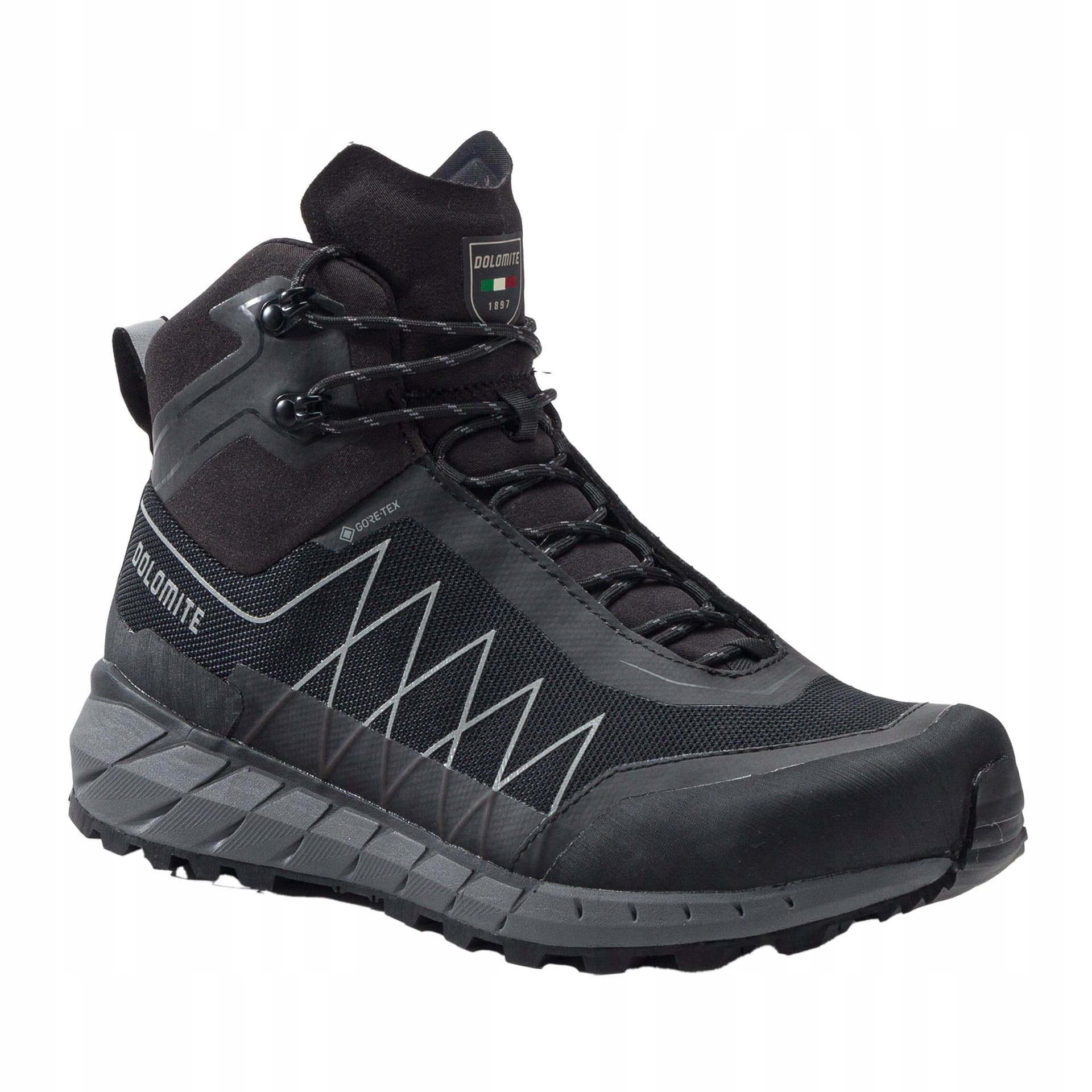 Buty trekkingowe Dolomite Croda Nera Tech GTX - czarne/limonkowe