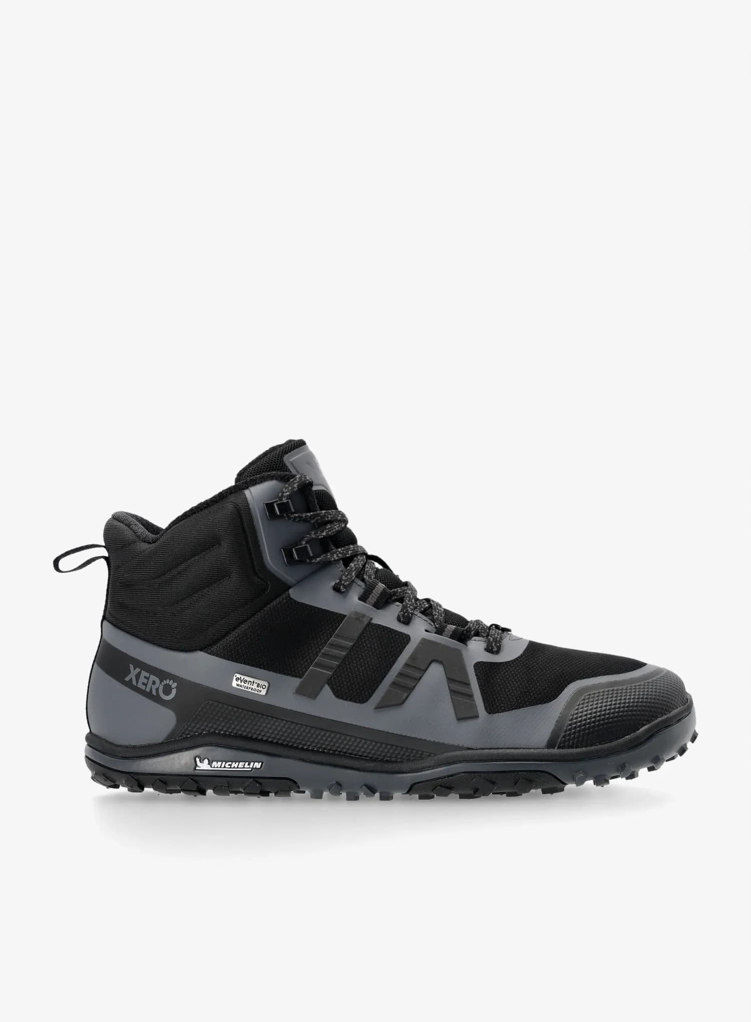 Buty turystyczne Xero Shoes Scrambler Mid II WP - czarne/asfaltowe