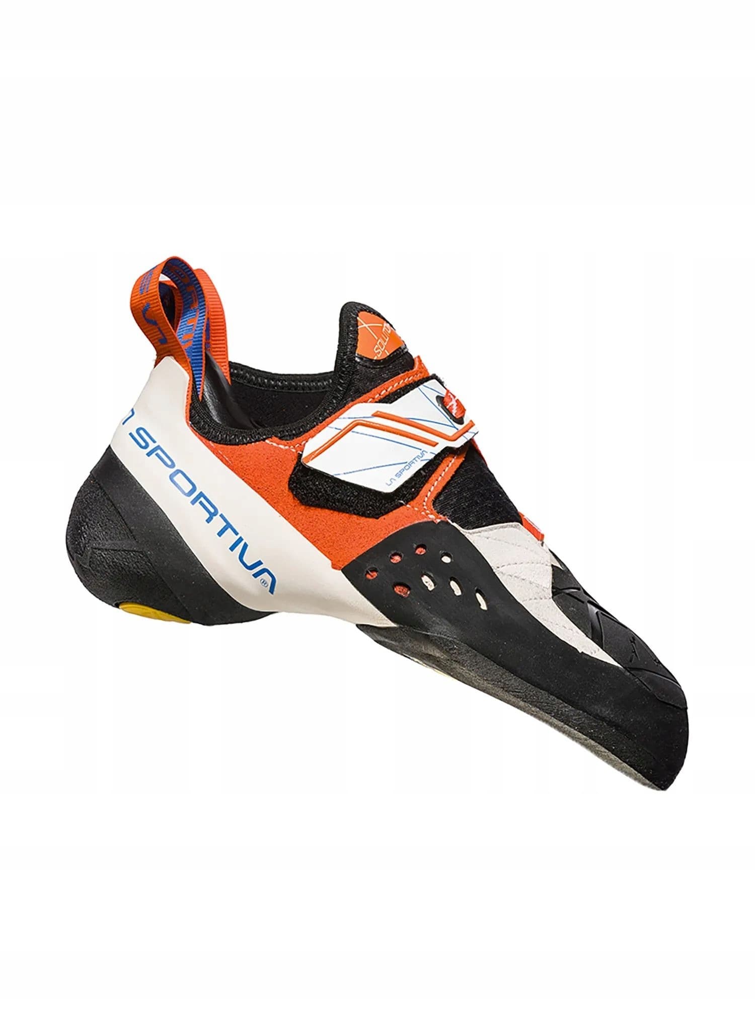 Buty wspinaczkowe damskie La Sportiva Solution Women - biało-pomarańczowe, rozmiar 37