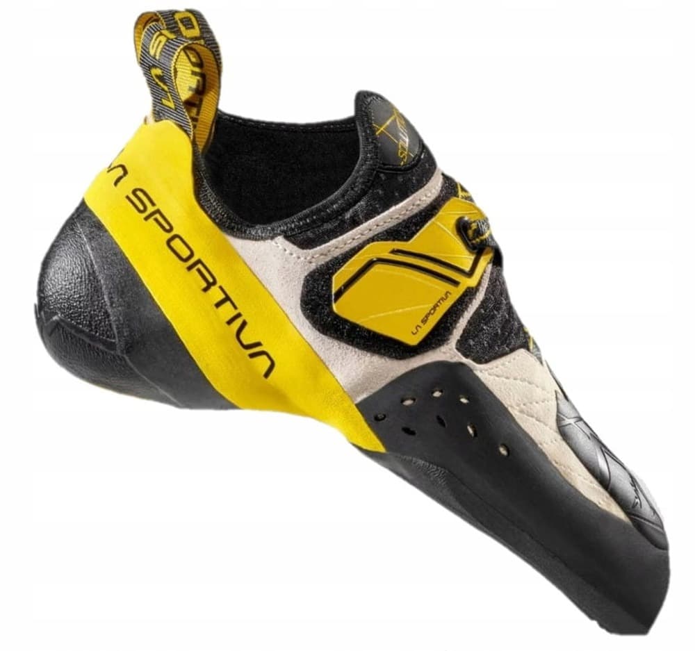 Buty wspinaczkowe La Sportiva Solution biało-żółte, rozmiar 39,5