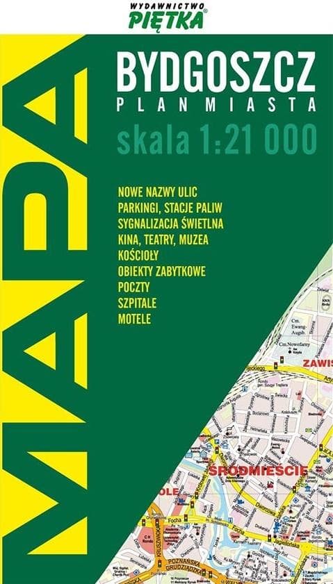 Plan miasta Bydgoszcz 1:21 000 Piętka
