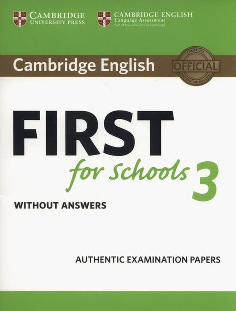 Cambridge English First for Schools 3 Student's Book bez odpowiedzi