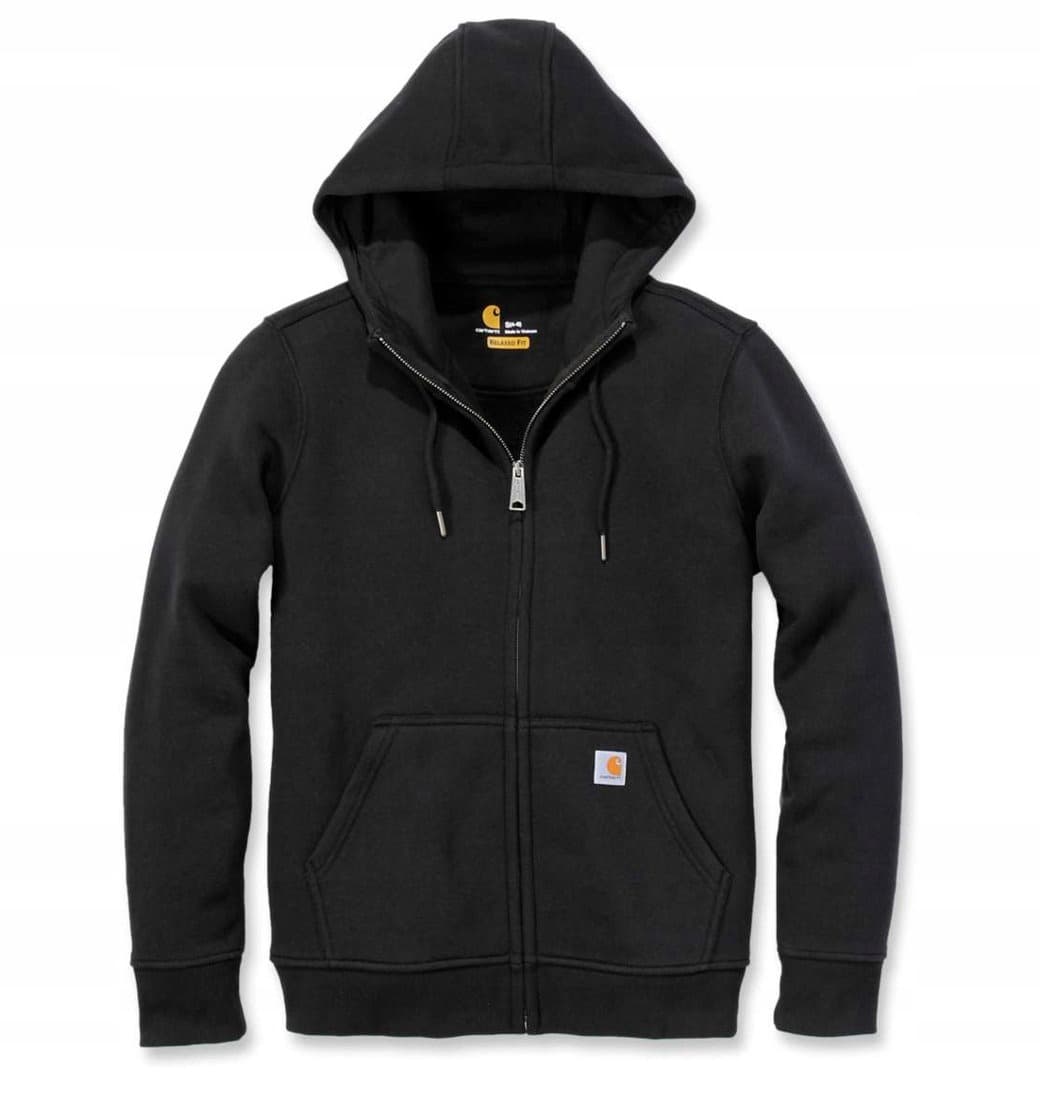 Carhartt Clarksburg Zip Sweatshirt - czarna bluza z kapturem damska