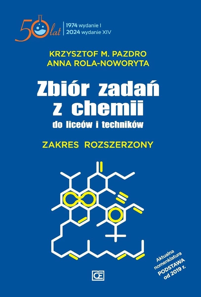 Chemia Zbiór zadań do liceów i techników Zakres rozszerzony twarda oprawa ZXT