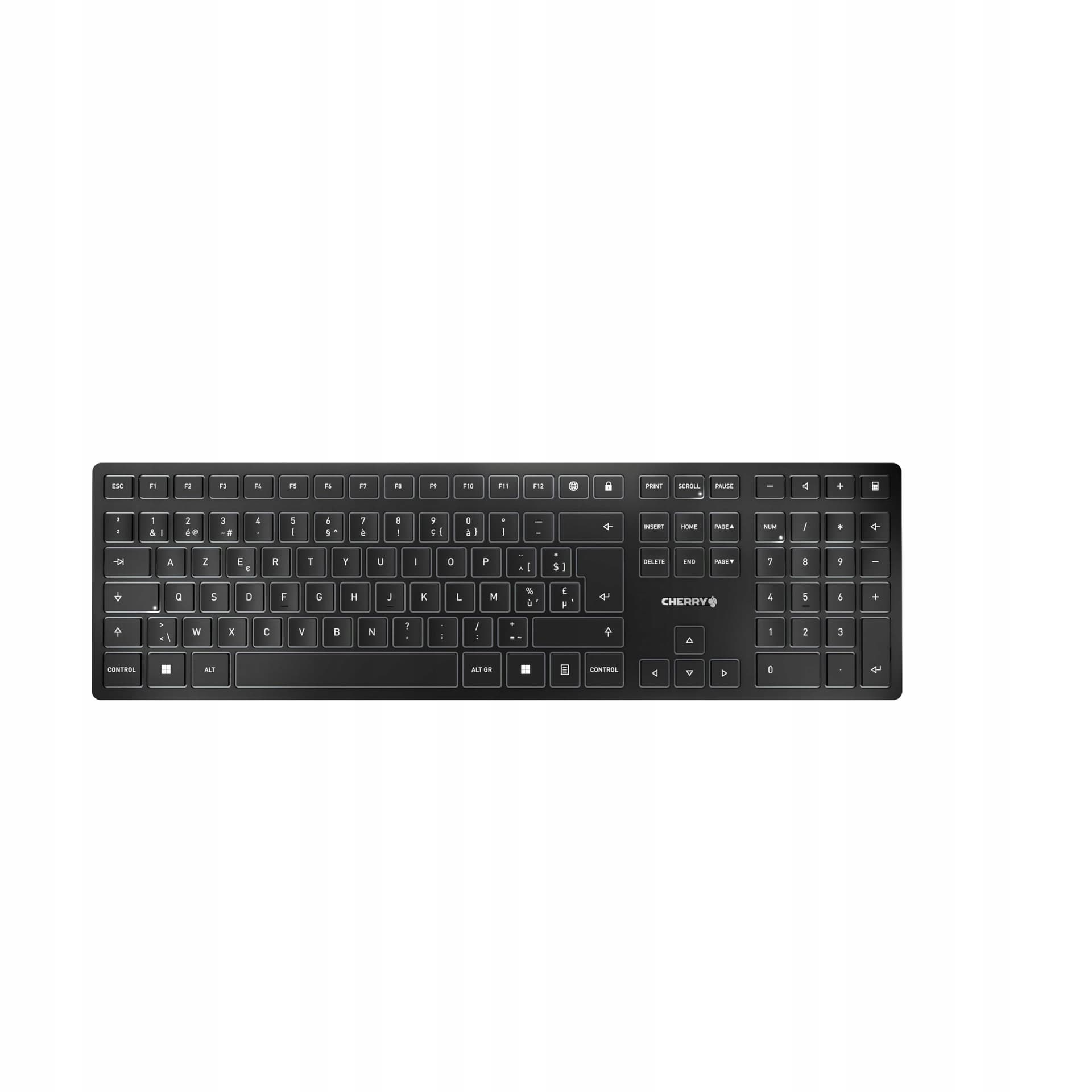 CHERRY KW 9100 SLIM Uniwersalna Klawiatura Bezprzewodowa Bluetooth QWERTZ Szwajcarska Czarna