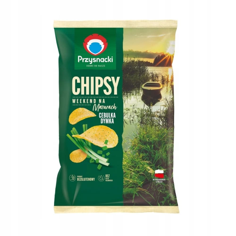 Chipsy ziemniaczane Przysnacki o smaku cebuli i dymu 130 g