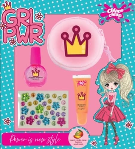 Chlapu Zestaw Upominkowy Girl Power dla Dziewczynki z Torebką