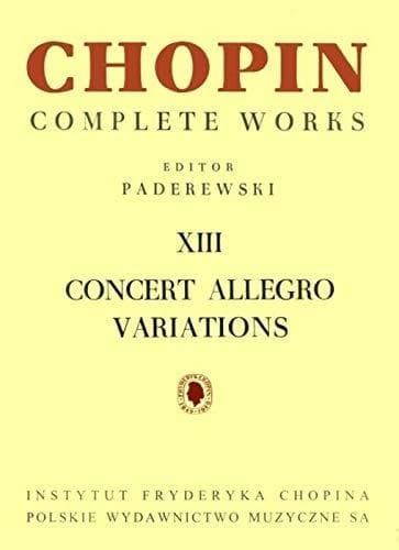 Chopin Complete Works XIII Concert Allegro - praca zbiorowa nuty 72 strony