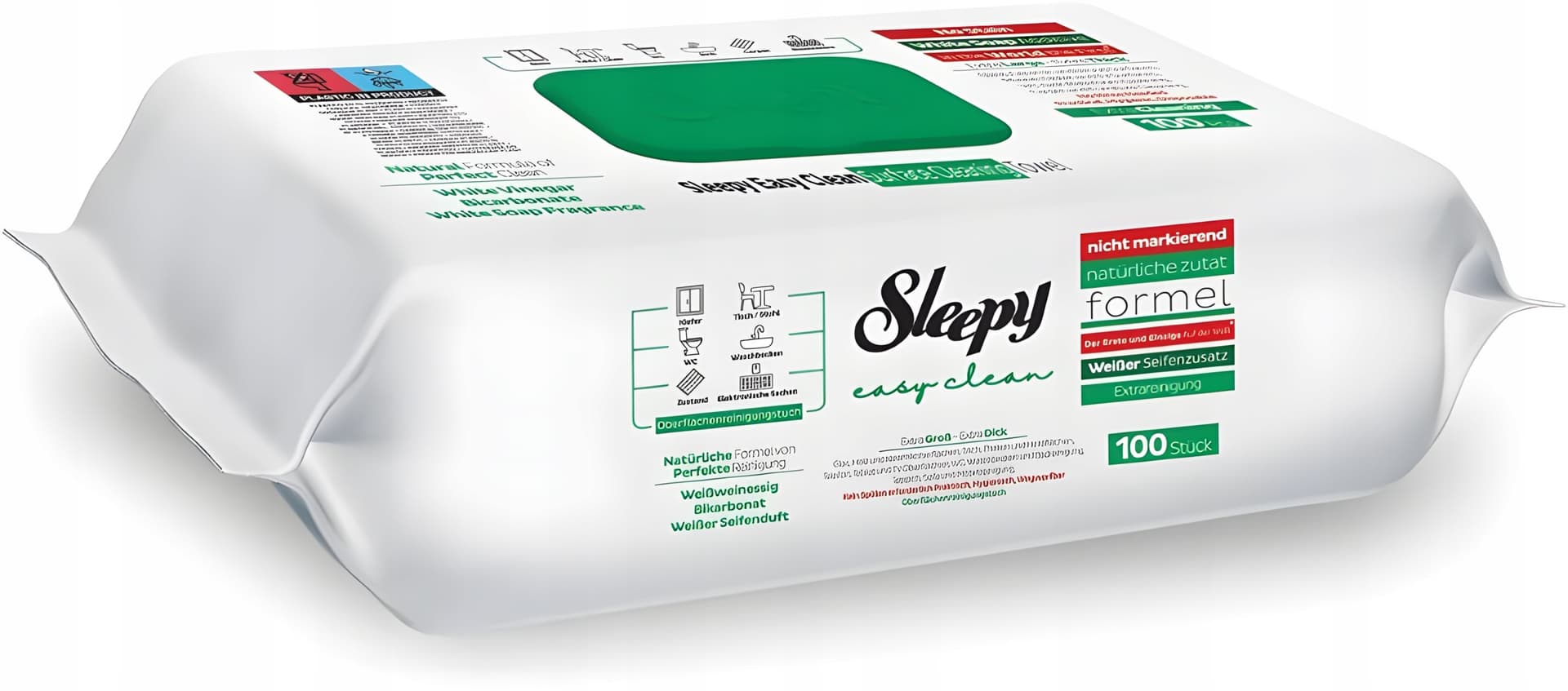 Chusteczki czyszczące Sleepy Easy Clean 100 sztuk z białym mydłem