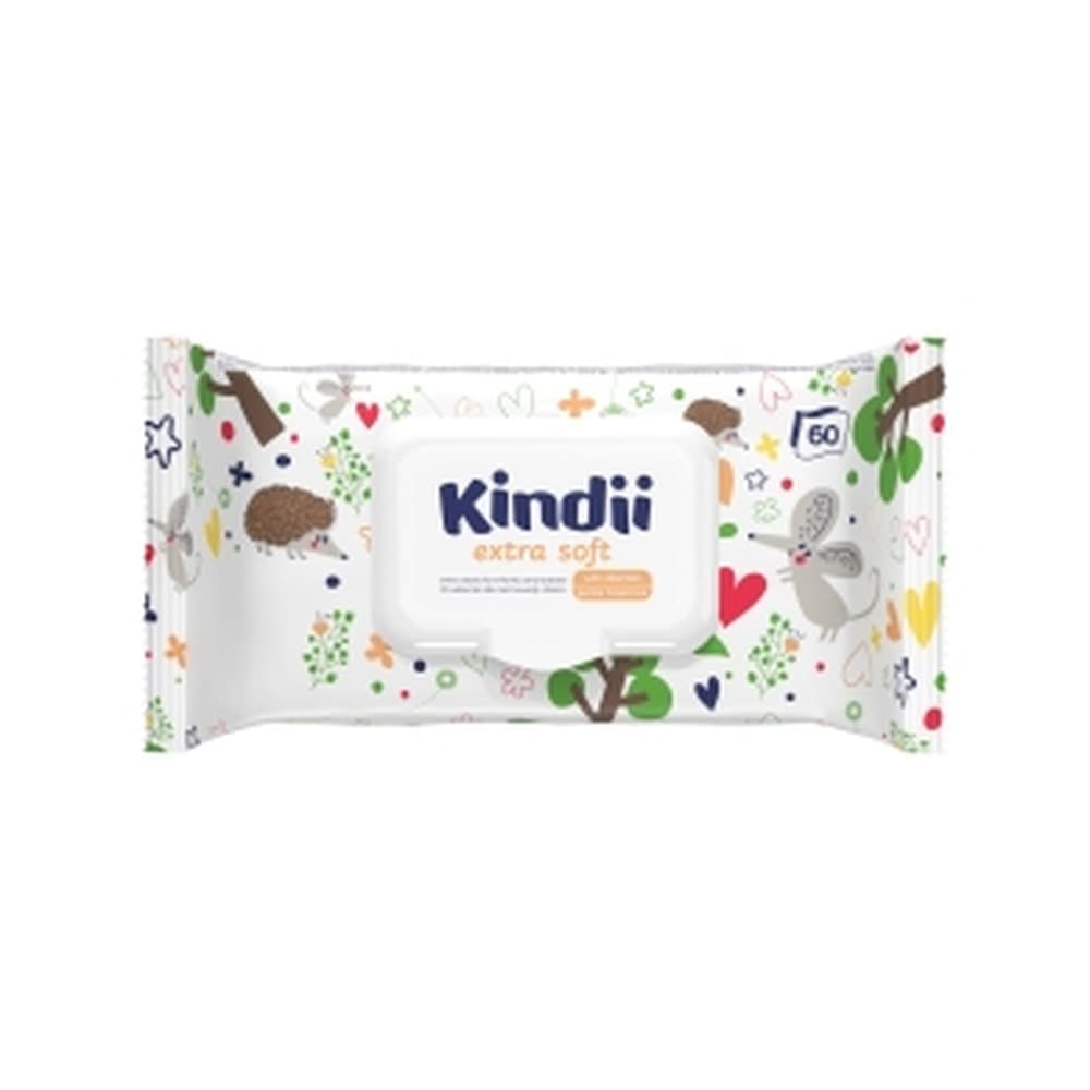 Kindii Chusteczki dla dzieci Extra 60 sztuk