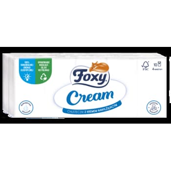 Chusteczki nawilżane Foxy Cream 10 x 10 sztuk