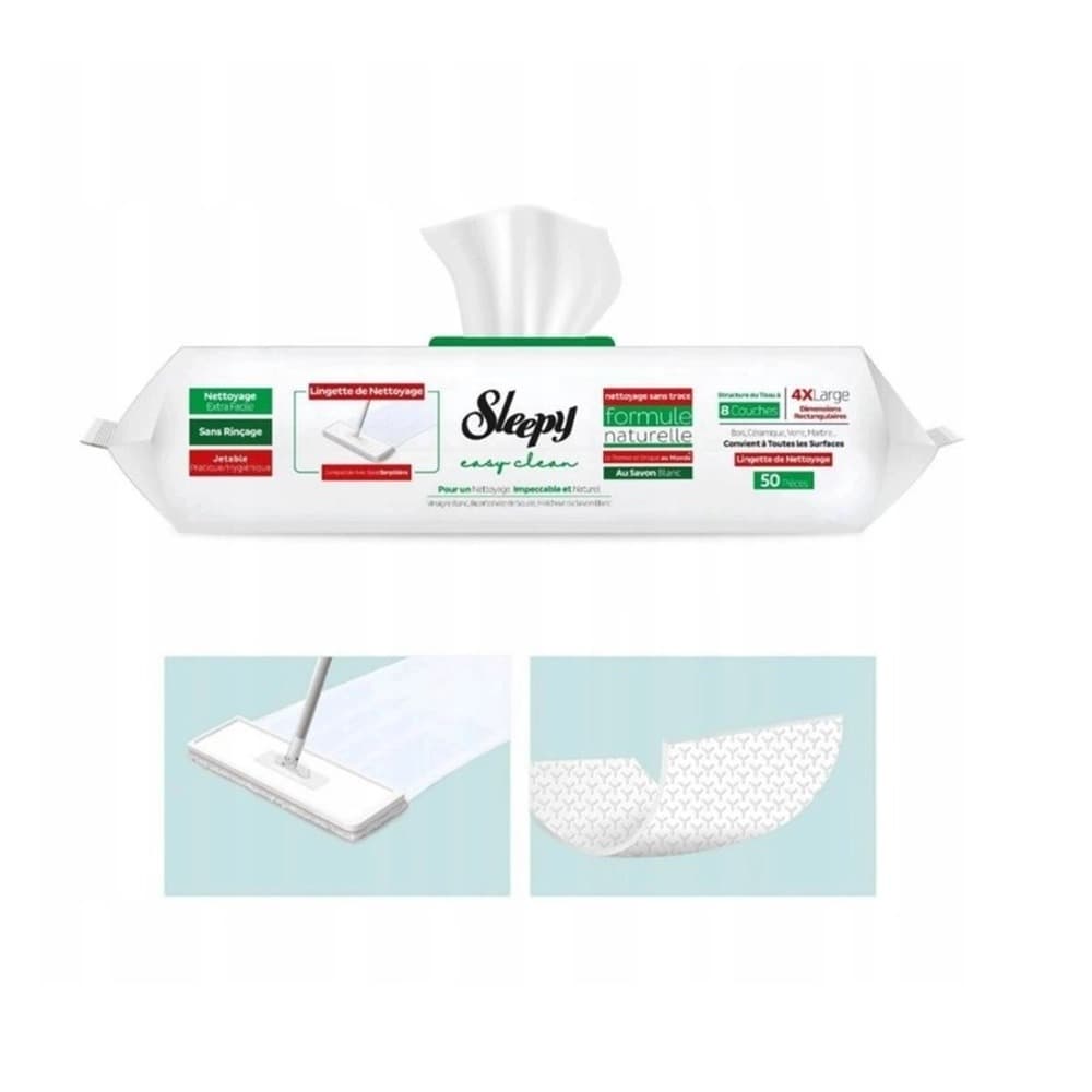 Sleepy Easy Clean chusteczki podłogowe 50 sztuk