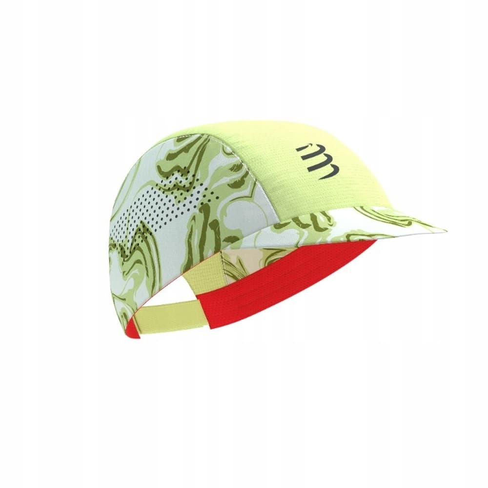Compressport Pro Racing Cap - Czapka z daszkiem green camo/fluo red
