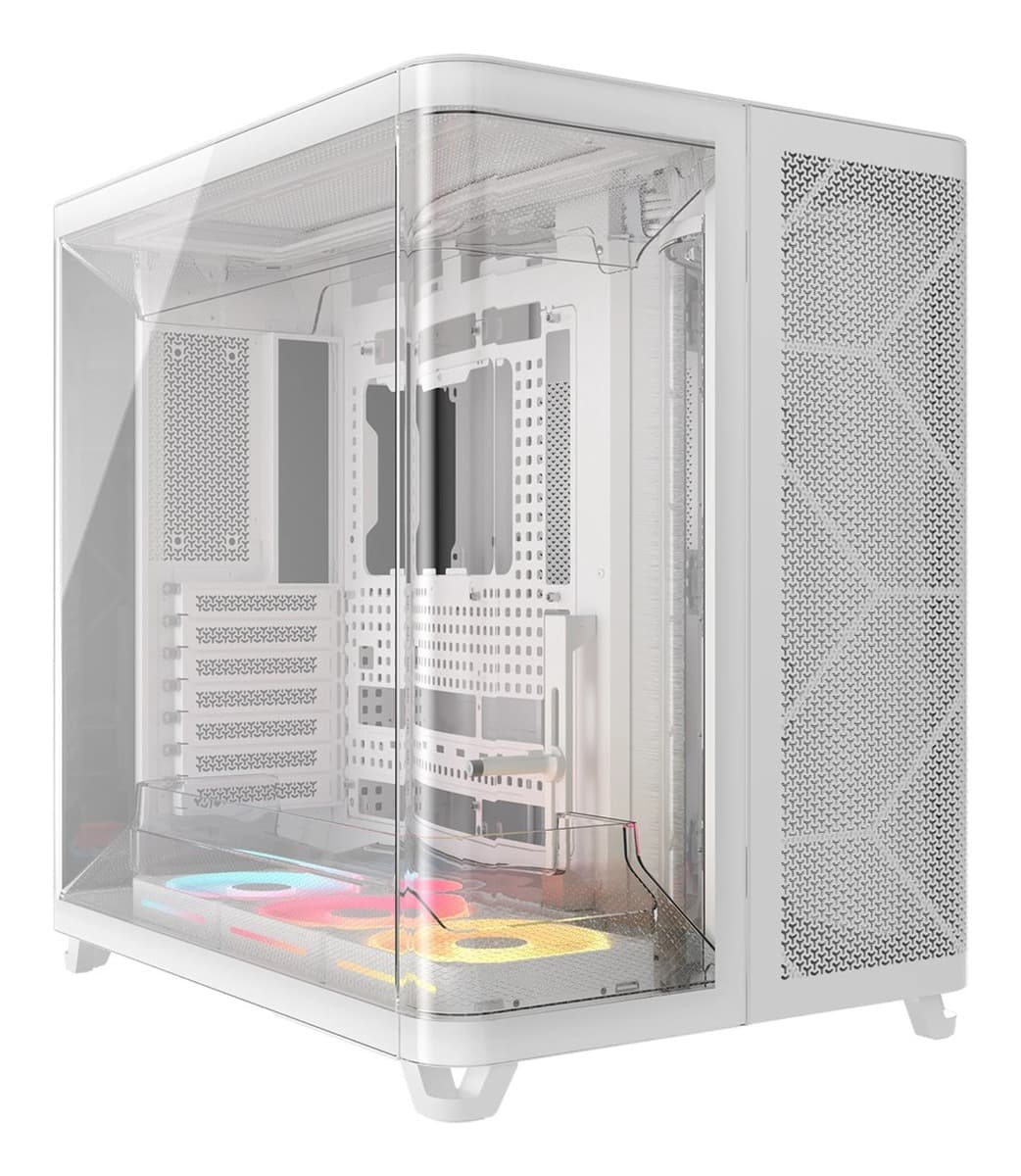 Corsair AIR 5400 LX-R RGB iCUE LINK Midi Tower Biała Obudowa PC