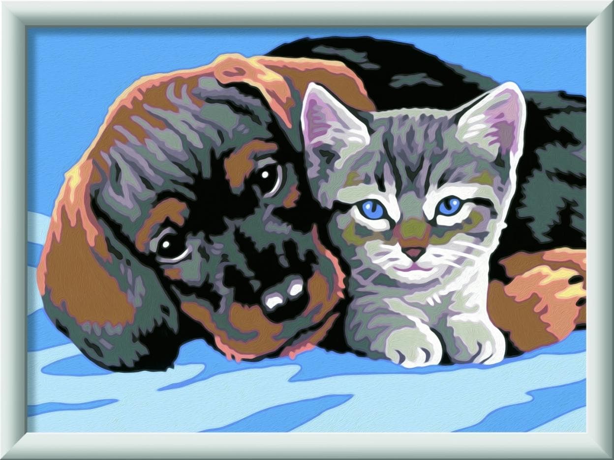 Zestaw do malowania CreArt for Kids Two friends Ravensburger 15 farb
