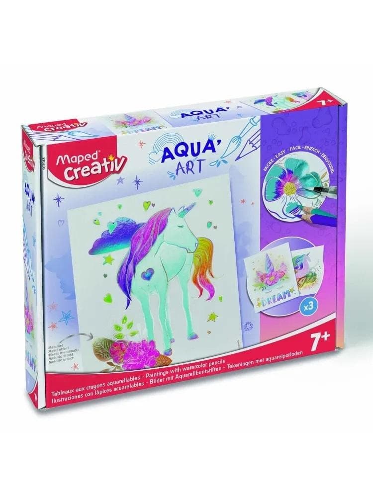 Creativ Aqua Art Obrazy akwarelowe z jednorożcem