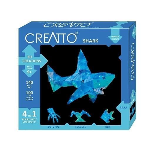 Creatto Świecący Rekin i Przyjaciele Zestaw Kreatywny Wody