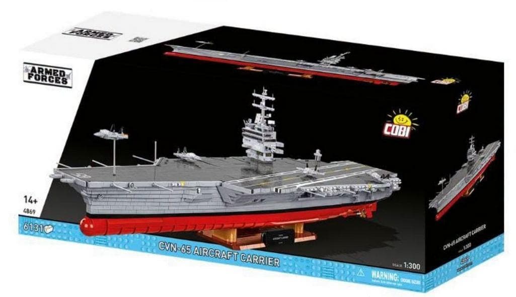 CVN-65 Aircraft Carrier - Lotniskowiec nuklearny 6131 elementów skala 1:300