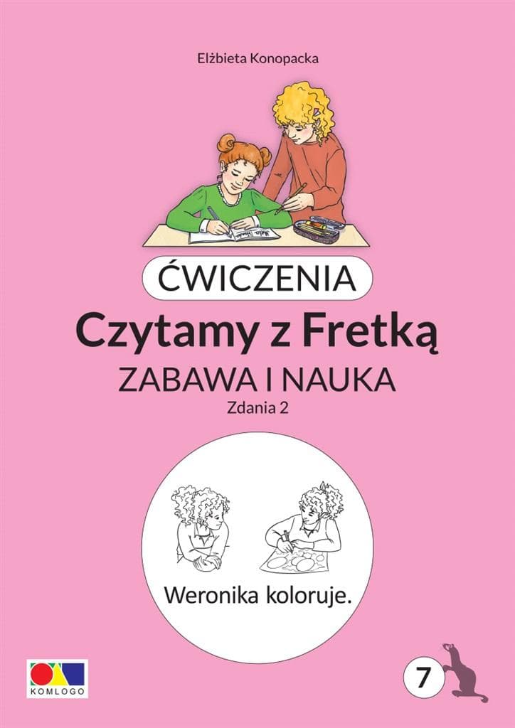 Czytamy z Fretką część 7 - Ćwiczenia z czytania dla dzieci
