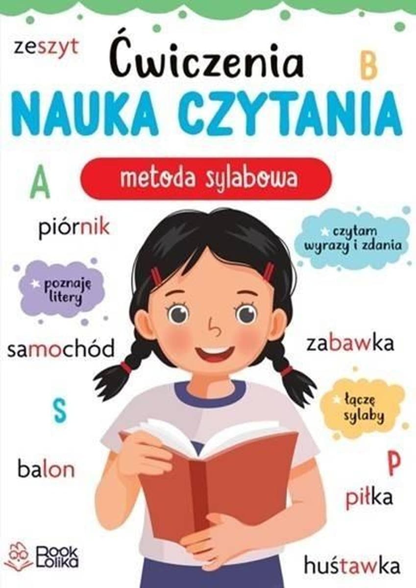 Ćwiczenia Czytania Metodą Sylabową - Książka dla dzieci