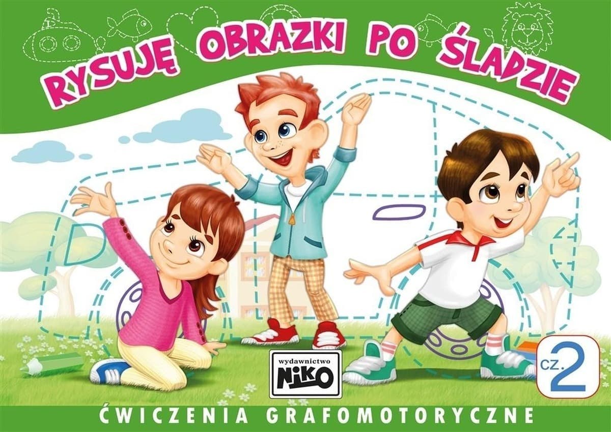 Ćwiczenia grafomotoryczne dla przedszkolaków Część 2 - Ćwiczenia dla dzieci NIKO