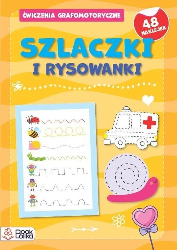 Ćwiczenia grafomotoryczne dla przedszkolaków: Szlaczki i rysowanki Zeszyt żółty