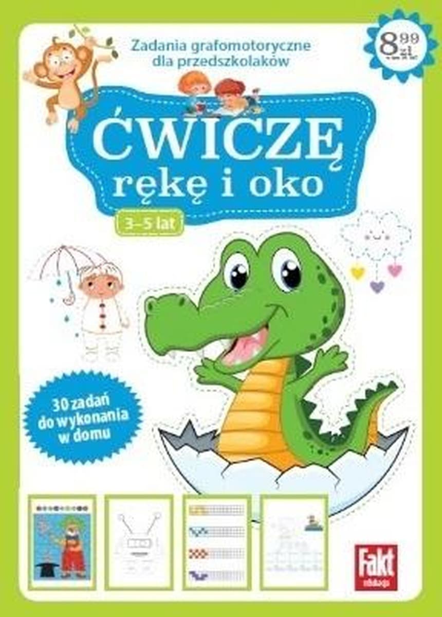 Ćwiczenia grafomotoryczne Kolorowanka dla przedszkolaków