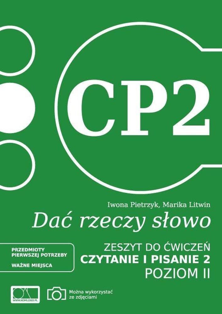 Ćwiczenia logopedyczne KOMLOGO Czytanie i pisanie 2 dla osób z afazją