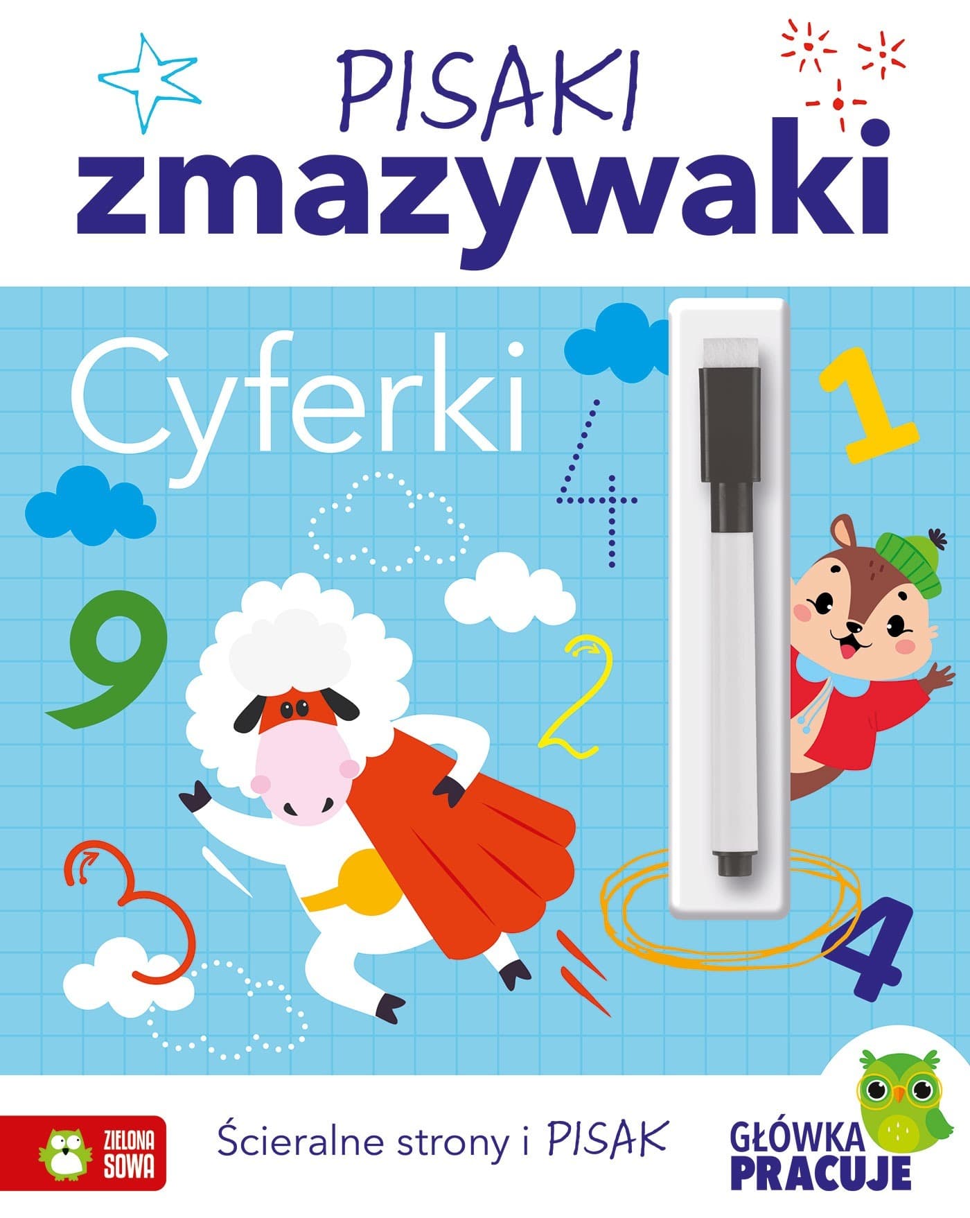 Cyferki. Pisaki zmazywaki